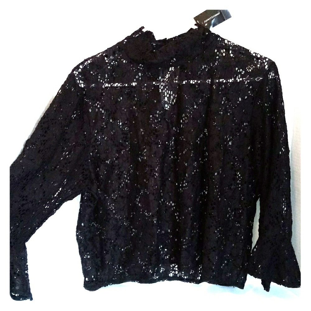 Women's Bell Sleeve Lace Top